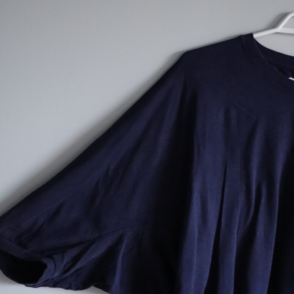 Aerie Women's Blue XS Slouchy‎ Oversized Lightweight Cotton Relaxed T-Shirt Top - Picture 3 of 12